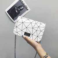 small bag womens new korean version lattice womens 2022 turn lock single shoulder oblique cross bag small square bag designer