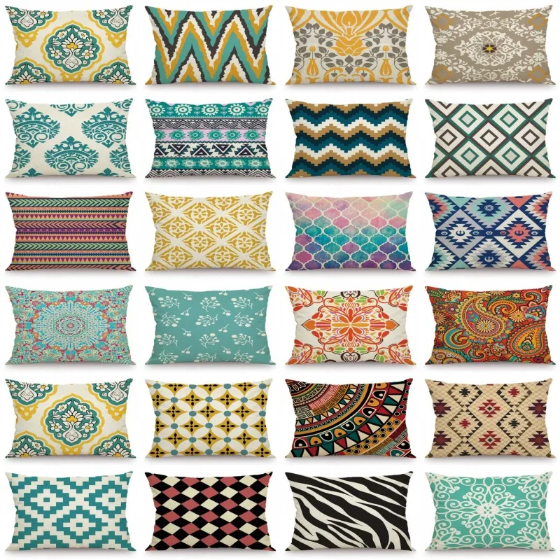 

Geometric Exotic Ethnic Vintage Pillowcase Boho Print Cushion Cover Sofa Bedroom Decor
