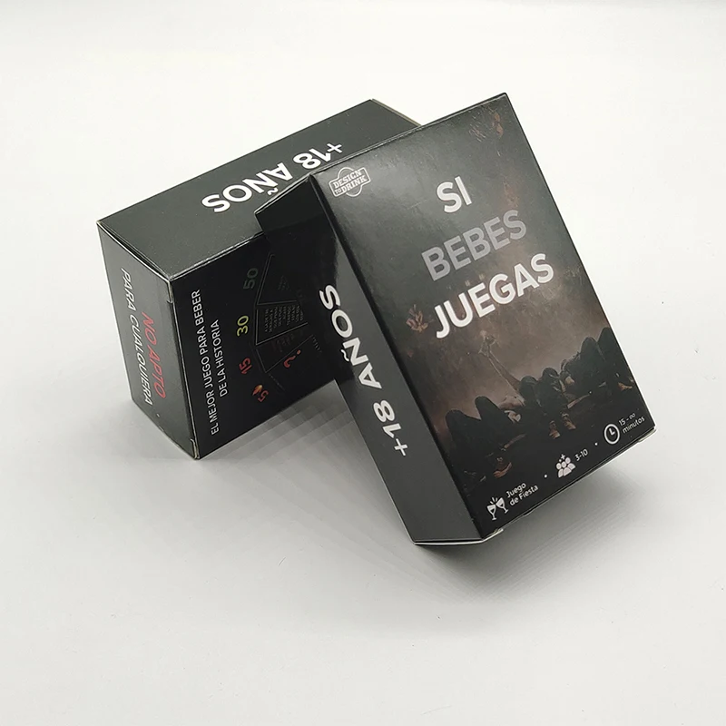 New Arrival Paper Board Game Drinking Cards In Spanish For Party |