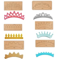 yy wooden mold for hair cutting crown hair accessories diy trimming dies suitable for general market machines