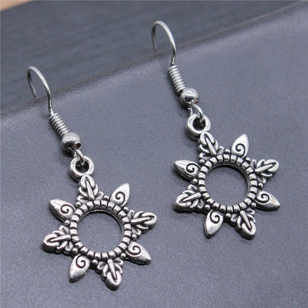 

Women Vintage Drop Earrings Fashion Handmade Simple Design 2 Colors Sun Earrings