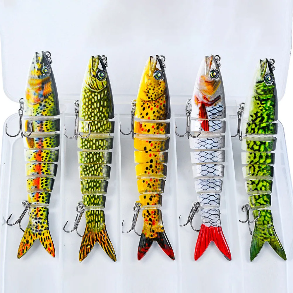 

Lifelike Lure Bait Fishing Lures 5PCS For Bass Trout Perch Jointed Swimbait Hard Bait Freshwater Saltwater Fishing Gear 19g