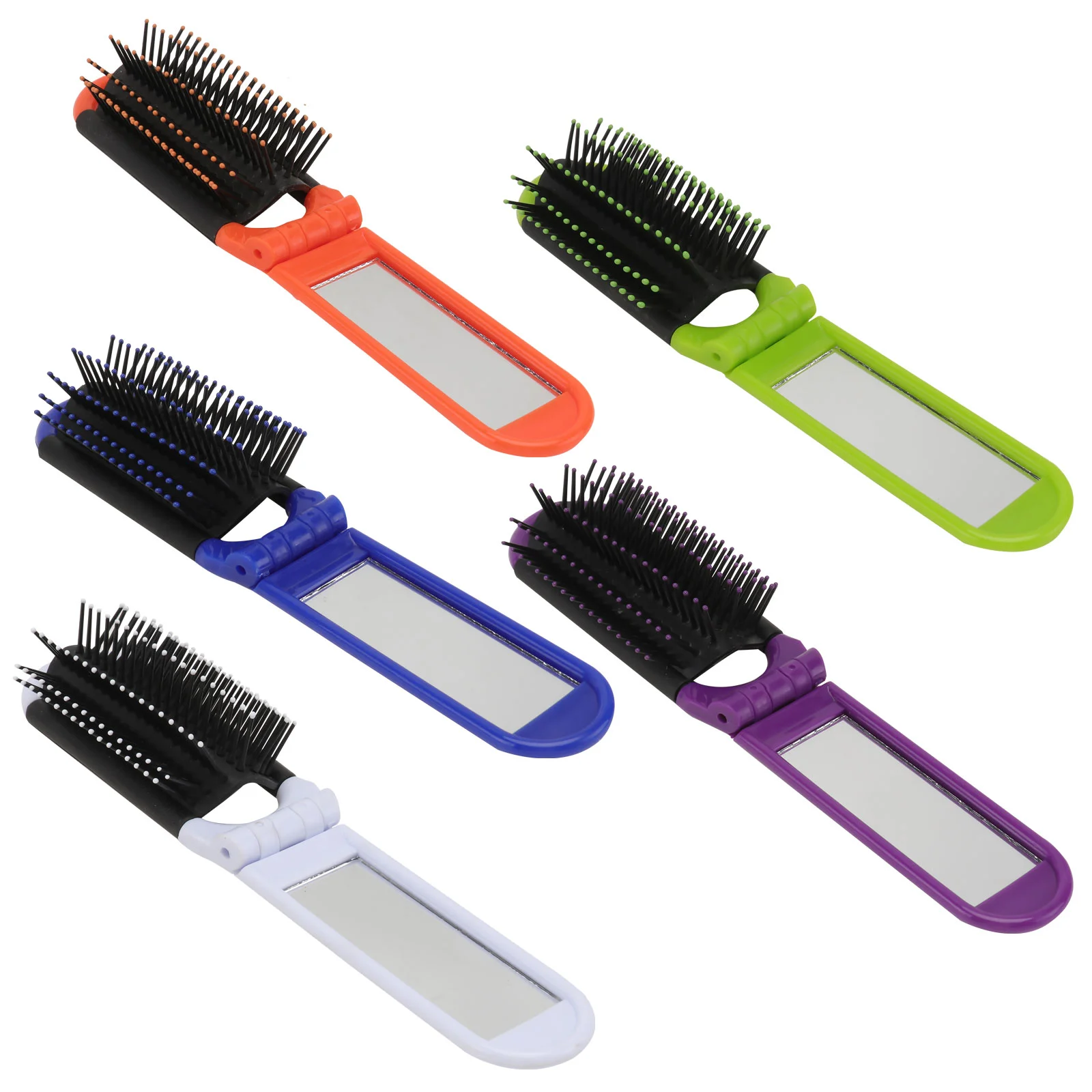 

Гребень с зеркалом антистатический полезный портативный устойчивый к высоким температурам прочный карманный гребень Инструменты для воло...