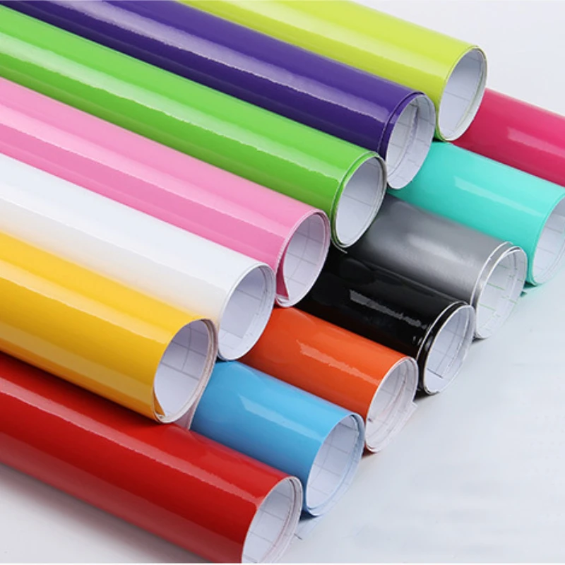 60 ”150 см Глянцевая красная пленка виниловое покрытие наклейка рулон листов с