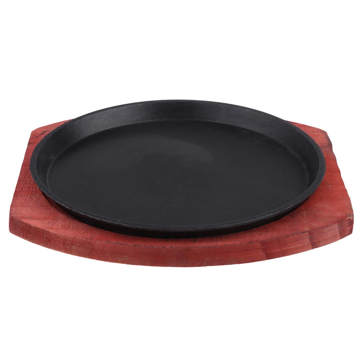 

1Pc Cast Griddle Sizzling Tray Gas Stovetop Griddle Grill Plate Pizza Crisper Teppanyaki Pan