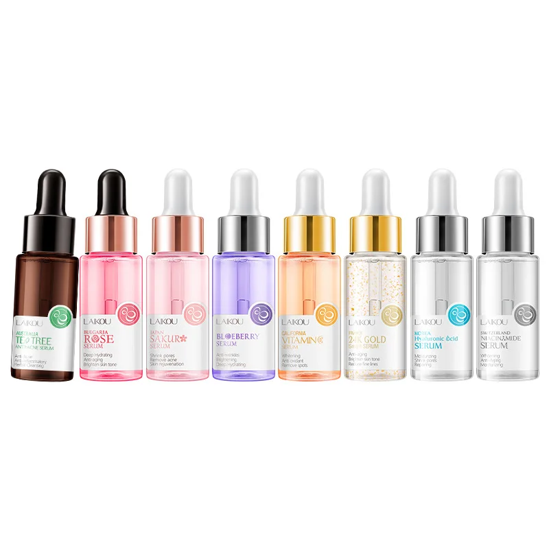 

Strong Hyaluronic Acid 5 Color Blossom Vitamin C Snail Serum Anti Wrinkle Face Care Facial Skin Care Cream Moisturiser Essence