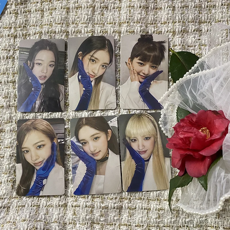 

6Pcs/Set Wholesale Kpop IVE Photocard New Album DAZED KOREA Postcard New Album Lomo Card Photo Cards Gifts Fans Collection