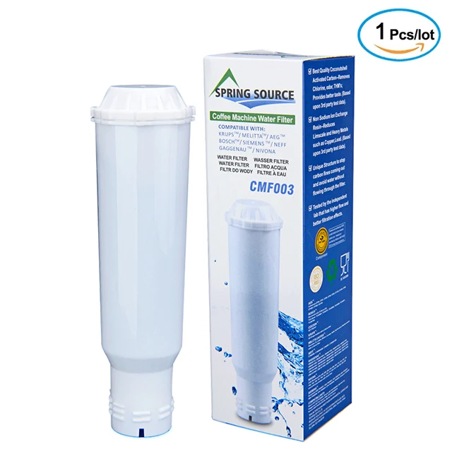 

Фильтр для воды F088, Сертифицированный TUV S, совместим с Krups Claris F088, подходит для различных моделей кофеварки AEG, Neff