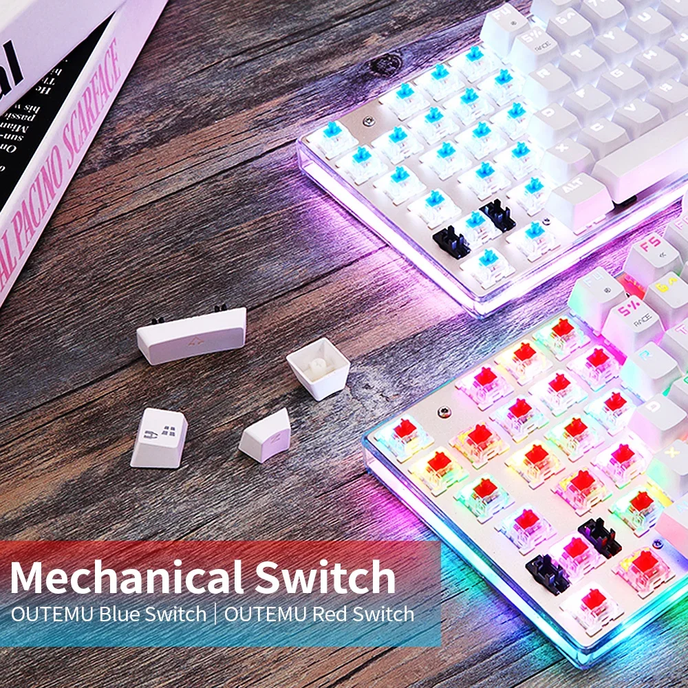 B-M Оригинальная игровая механическая клавиатура Motospeed K87S проводная USB 87 клавиш с