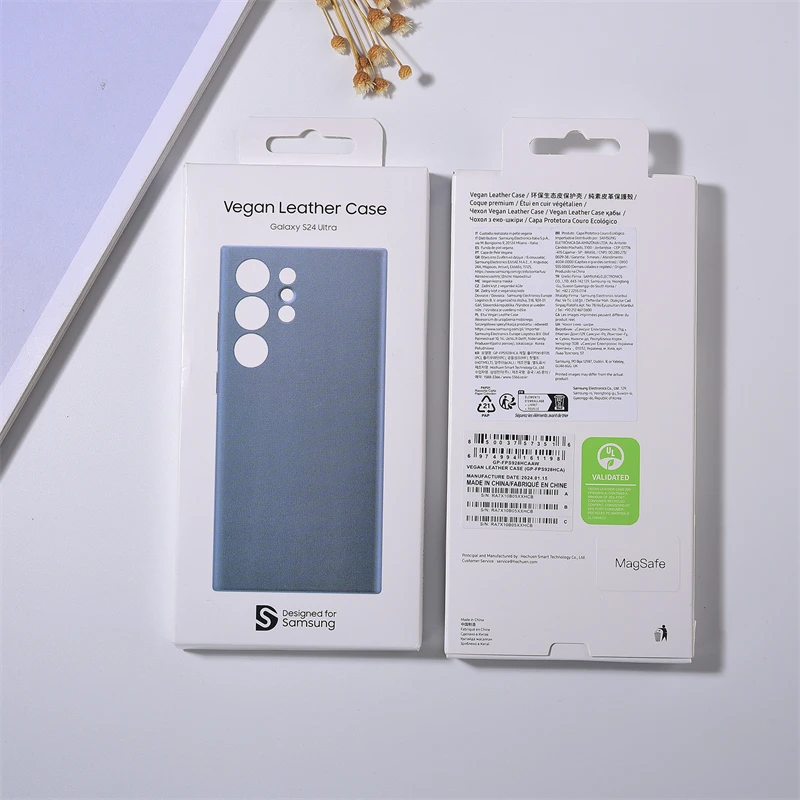 Оригинальный чехол для Samsung Galaxy S24 Ultra S24U 5G Magsafe S24Ultra роскошный кожаный с полной