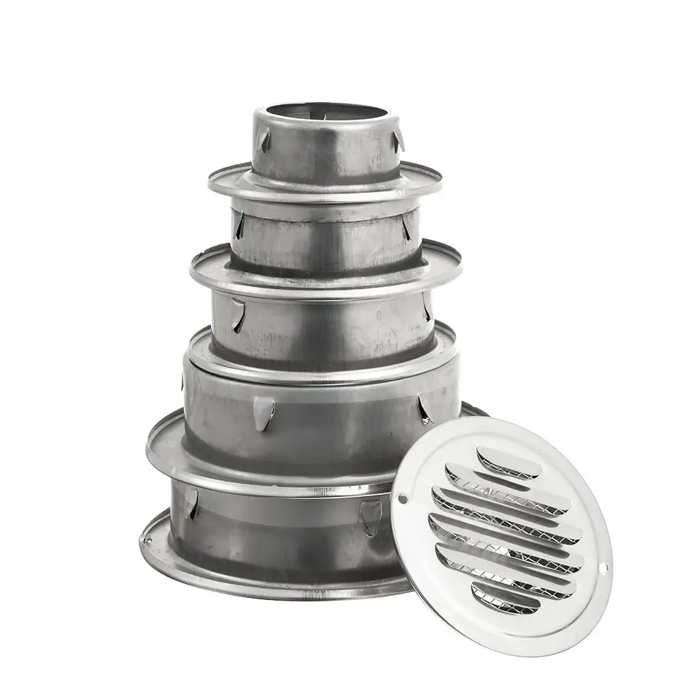 

Anti-bird And Rat Stainless Steel Round Vents Cover Exterior Wall Air Vent Ducting Ventilation Grilles Air Circulation