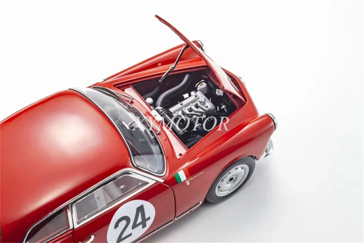Модель автомобиля KYOSHO 1/18 для Alfa Romeo Giulietta SV 1958 Targa Florio #24 литые модели красные