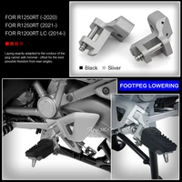 driver ride footrest lowering footpeg kit for bmw r1250rt r1200rt lc 2014 2021 r1200 r 1250 1200 rt motorcycle front foot pegs