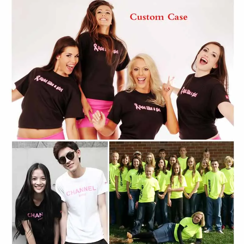 NO LOGO Price 100%Cotton Short Sleeve Solid Color O-neck T-shirt Tops Tee Customized Print Your Own Design Printed Unisex Tshirt