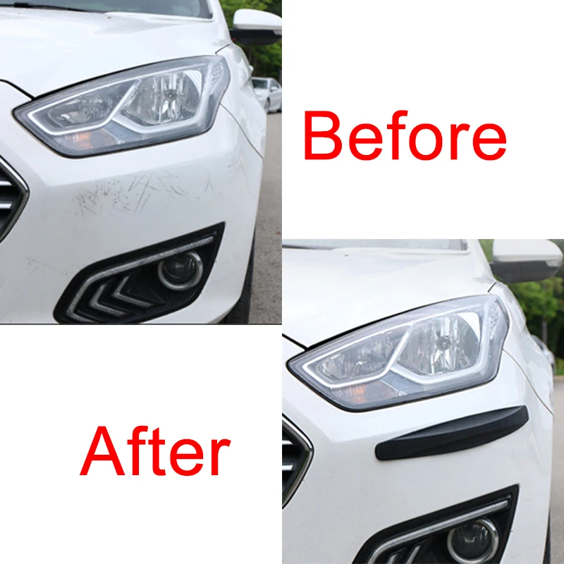 

4 Цвета Универсальный Автомобильный передний и задний угловой бампер, защитная полоса, наклейка, товары для дверей автомобиля, резиновая за...