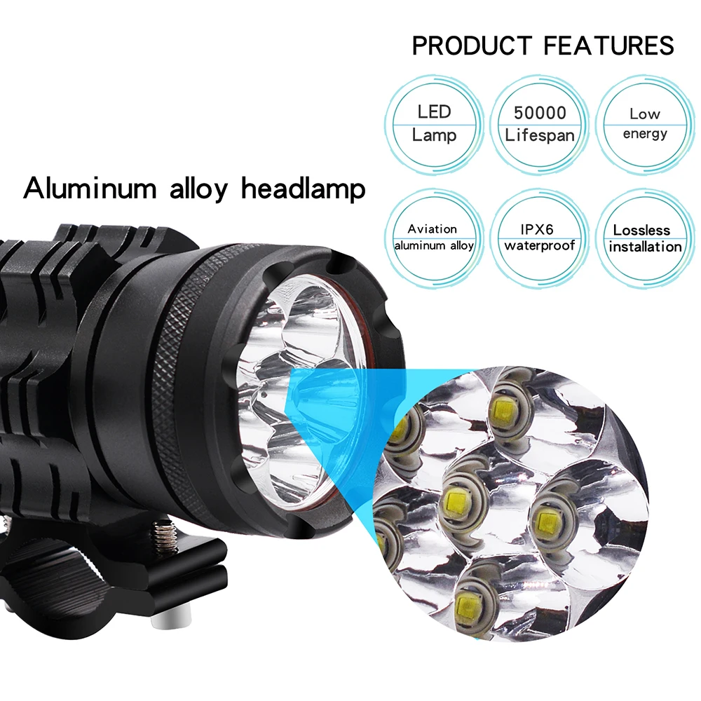

Automotive Led Headlamp 6000-6500k Durable Waterproof Portable Practical Car Accessories Fog Lamp 30w Universal Car Supplies