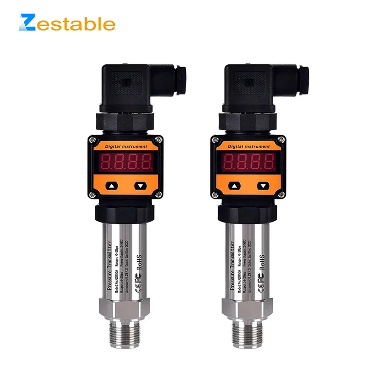 

LED Display Pressure Transmitter 4-20mA 0-5V 10V Output Air Water Liquid Oil Transducer Vacuum Pressure Negative Pressure Sensor