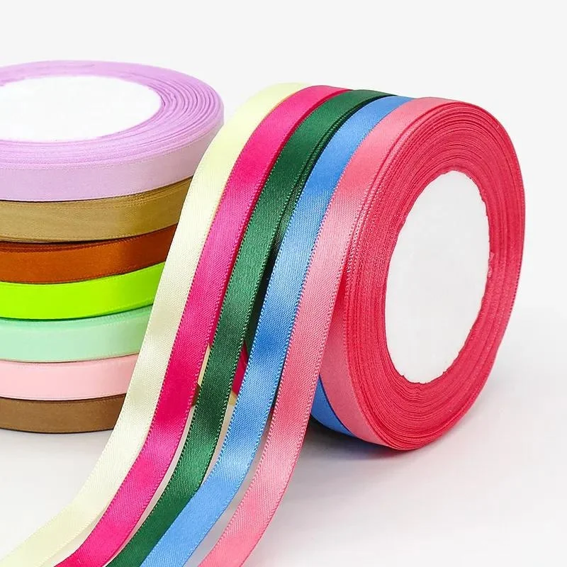 

1cm 22M (25Yards) Silk Satin Ribbon for Wedding Party Home Christmas Decoration Gift DIY Crafts Wrapping Supplies Material