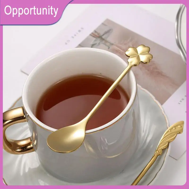

Creative Coffee Spoon Rose Shape Coffee Scoop Stainless Steel Mini Teaspoons Tea Spoons