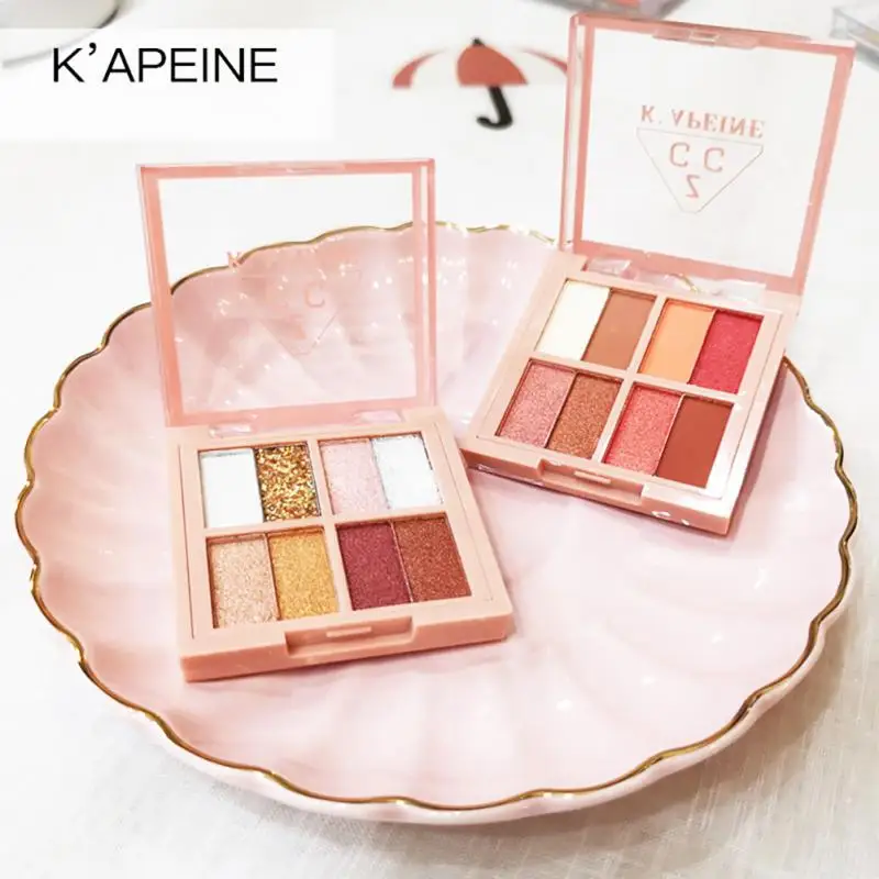 

8 Color Matte Glitter Eyeshadow Palette Shimmer Shine Sequin Eye Shadow Palette Eye Makeup INS Hot Diamond Powder Eye Cosmetics