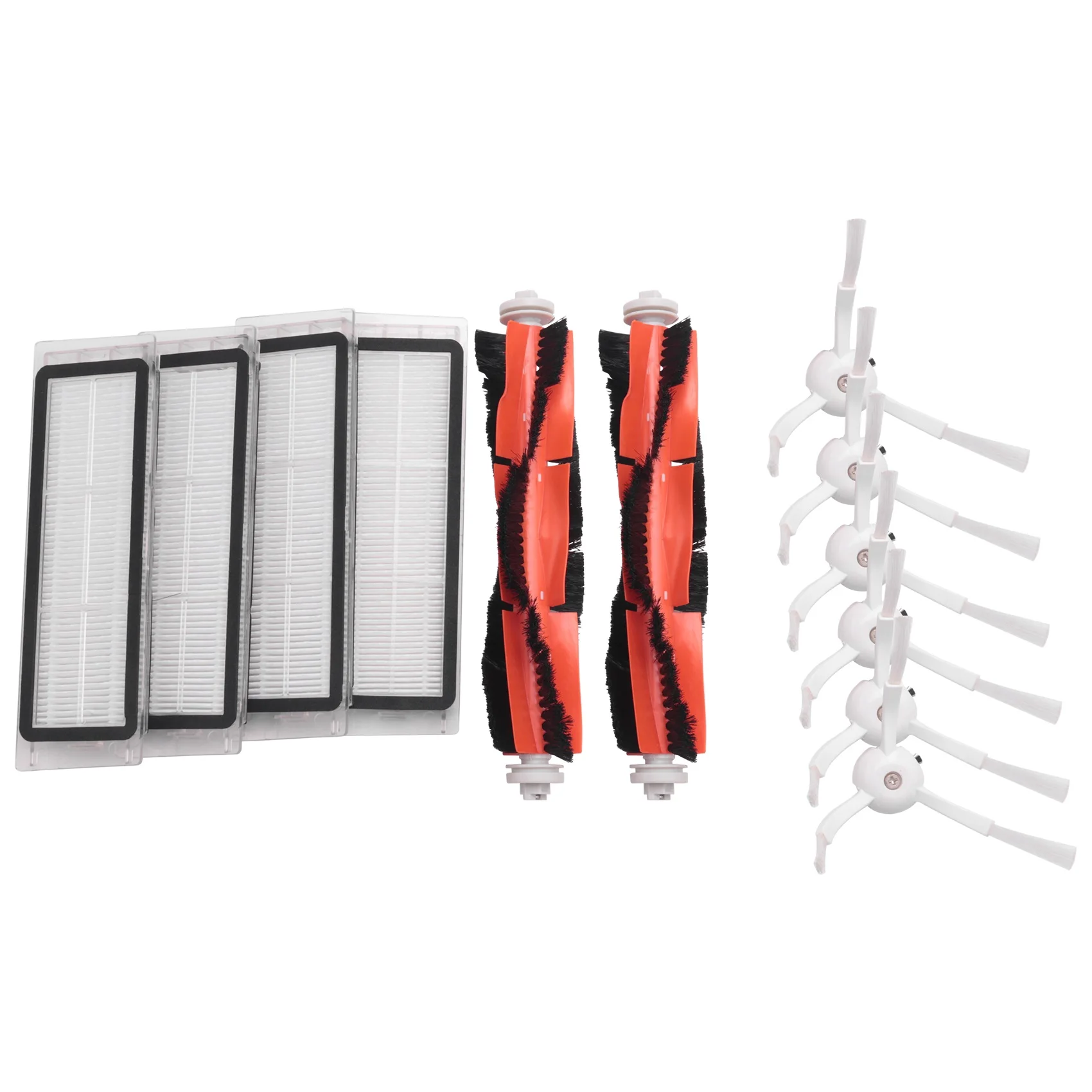 6 боковых щеток + 4 фильтра Hepa 2 основных для Xiaomi Vacuum Roborock S50 Mi Robot Cleaner Parts Accessory