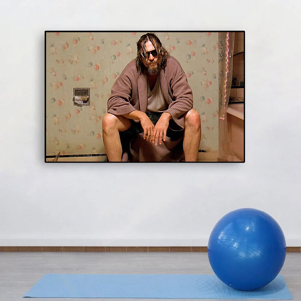 Большой плакат Lebowski с изображением парня настенная Картина на холсте винтажная