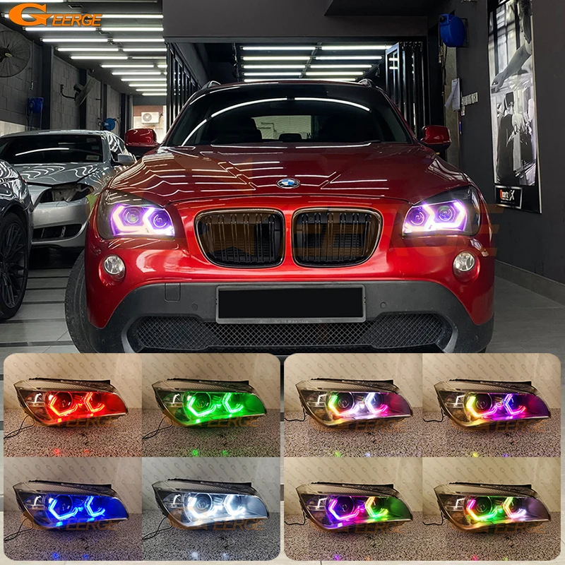 

Для BMW X1 E84 2009 2010 2011 - 2014 2015 ультра яркая концепция M4 культовый стиль динамический многоцветный RGB светодиодный ангельские глазки Halo кольца