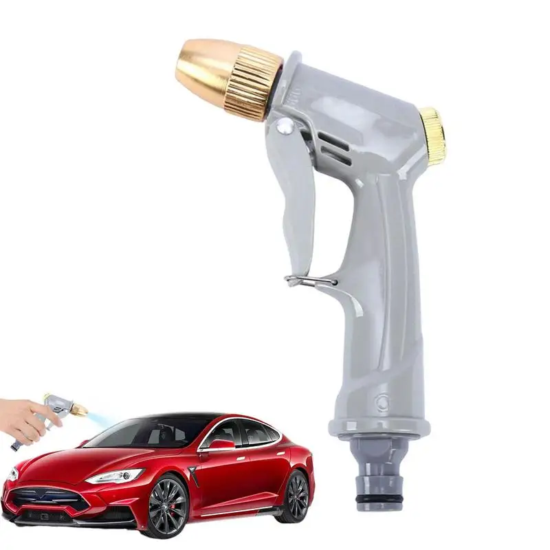 

High Pressure Hose Nozzle Metal Spray Guns Hose Nozzle For Watering Plants Showering Pet Washing Car & Automobiles Cleaning Tool