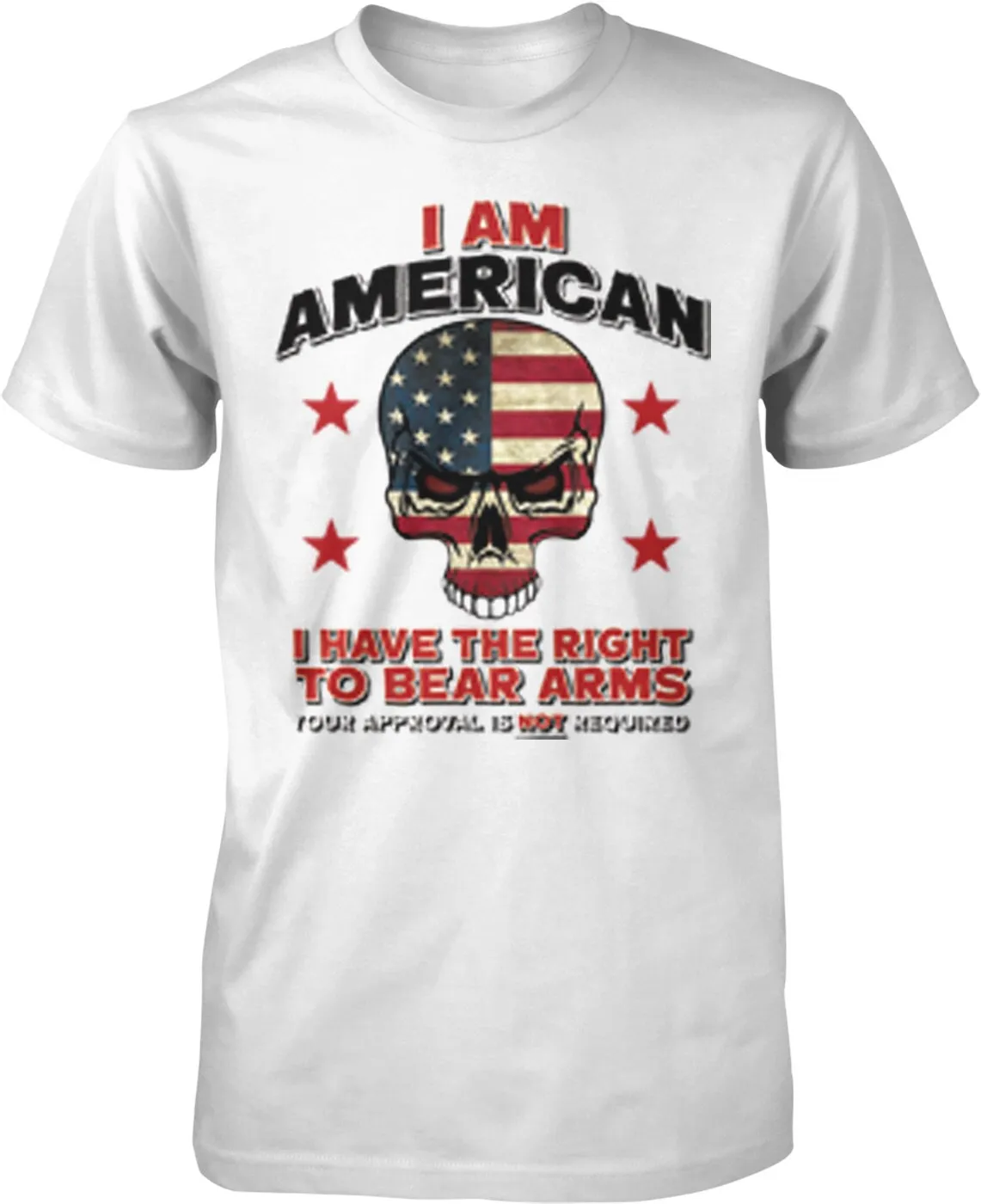 Мужская футболка I Am AMERICAN Have The Right To Bear Arms NOFO_00656