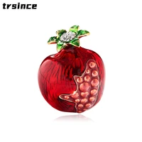 fashion creative fruit brooch alloy drip oil pomegranate brooch for womens banquet party wedding jewelry accessories