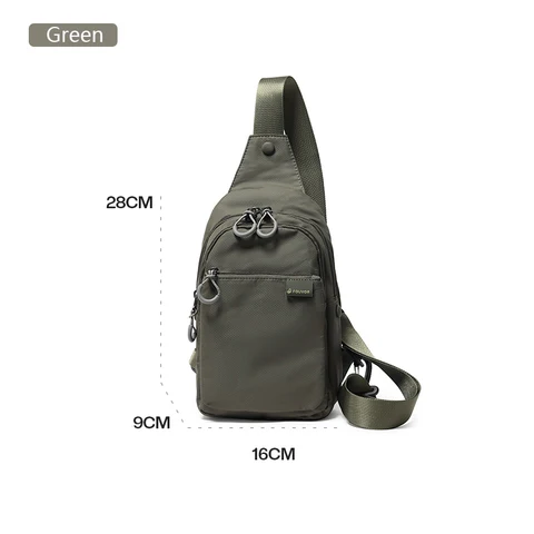 Fouvor женская поясная сумка, повседневная нагрудная сумка, легкая парусиновая ткань Оксфорд, спортивная мужская мини-сумка через плечо 2802-05