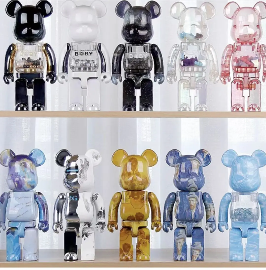 

23 PCS Bearbrick Trendy Collection Anime Violent Bear Building Block Bear Trend Living Room Shop Model Decoration Doll Toy Gifts