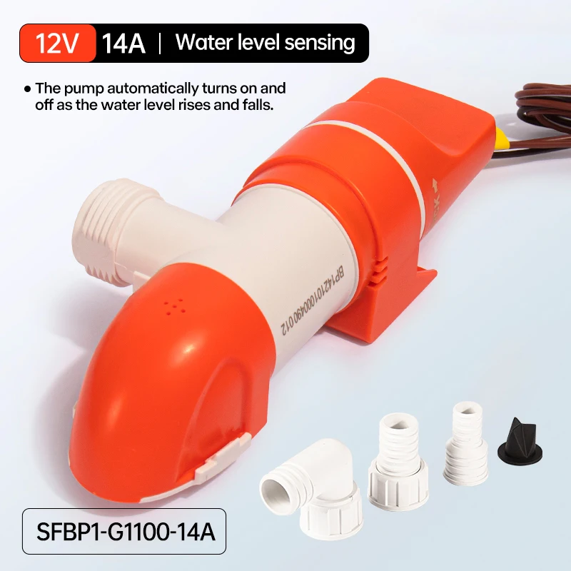 

Водяной насос для лодки Seaflo, яхта, узкий горизонтальный автоматический трюмный насос, всасывающий насос, индукционный дренаж, 12 В, 24 В постоянного тока