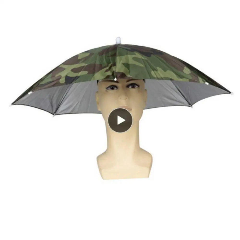 

Foldable Fishing Hat Anti-rain Anti-uv Adjustable Wearing Umbrella Fishing Umbrella Portable Fashion Traveling Hiking Camouflage