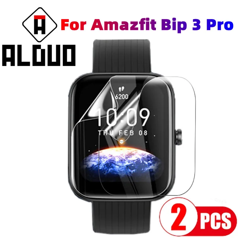 

2 шт. Защитная пленка для Amazfit Bip 3 Pro Полное покрытие защита для экрана Гидрогелевая пленка для Amazfit Bip 3Pro bip 3 pro мягкая пленка