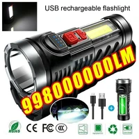 newest design xp g q5 built in battery usb charging flashlight cob led zoomable waterproof tactical torch lamp led bulbs litwod