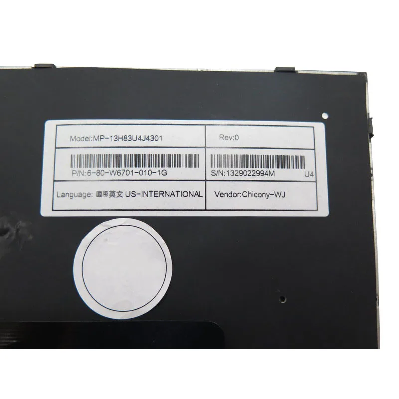 Оригинальная клавиатура для ноутбука с Цветной подсветкой CLEVO P650RS P650RS-G 6-80-p65s0-010-1