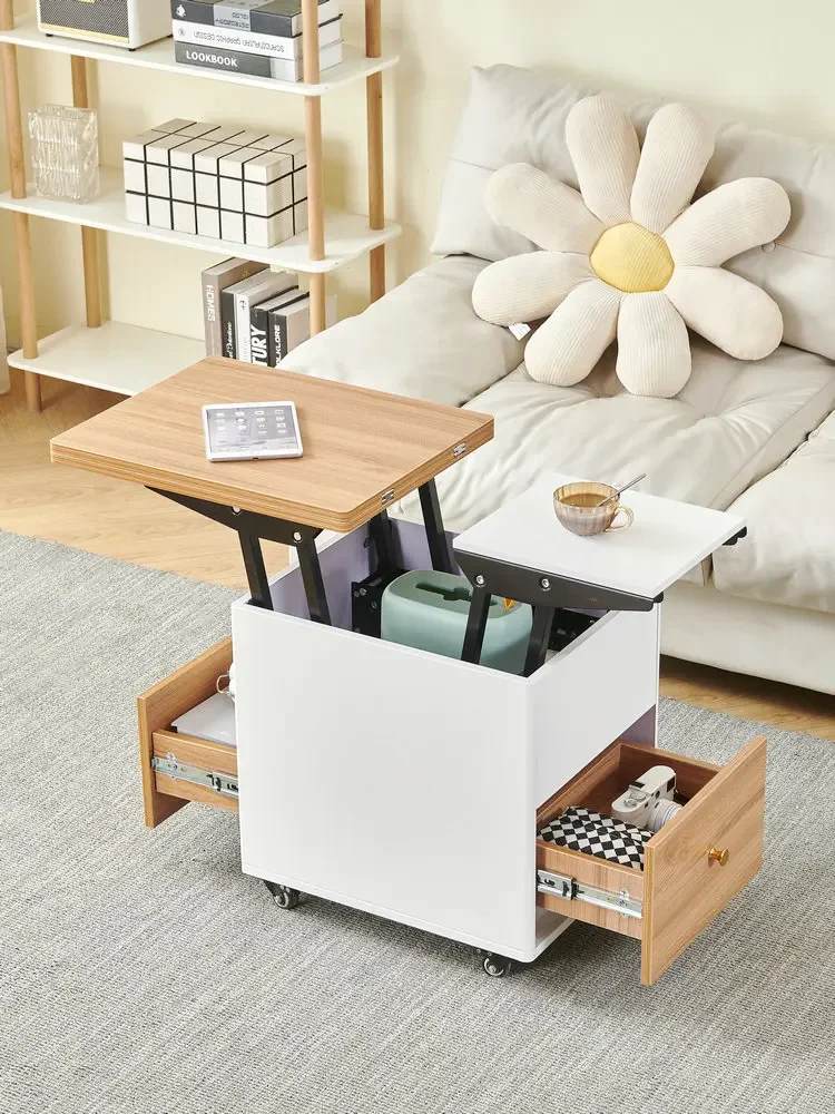 Небольшой переносной подъемный мини-столик для хранения с телескопическим и