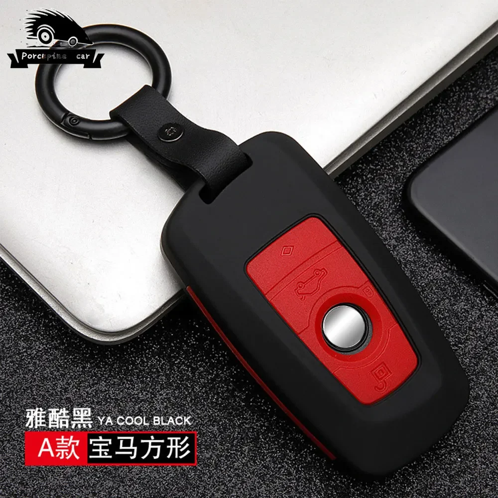 Чехол-брелок для автомобильного ключа из АБС-углеродного волокна BMW X3 X5 X6 F30 F34 E60 E90