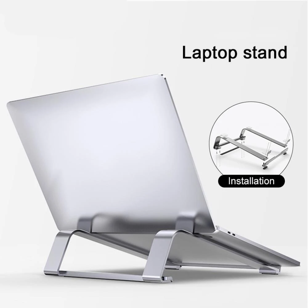 

Aluminum Alloy Notebook Stand Portable Laptop Stand Holder For Macbook Air Pro 13 -17 Non-slip Silicone Computer Cooling Bracket