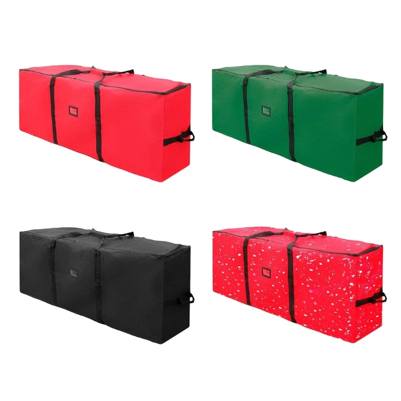 

New Heavy Duty Storage Container with Handles Christmas Tree Storage Bag Sleek Zipper Protect from Dust Insect Moisture Red