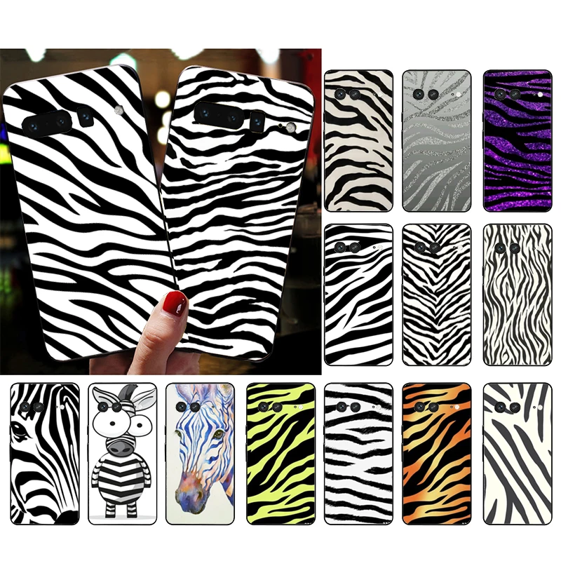 

Phone Case for Google Pixel 7 Pro 7 6A 6 Pro 5A 4A 3A Pixel 4 XL Pixel 5 6 4 3 XL 3A XL 2 XL Zebra Black Case Funda