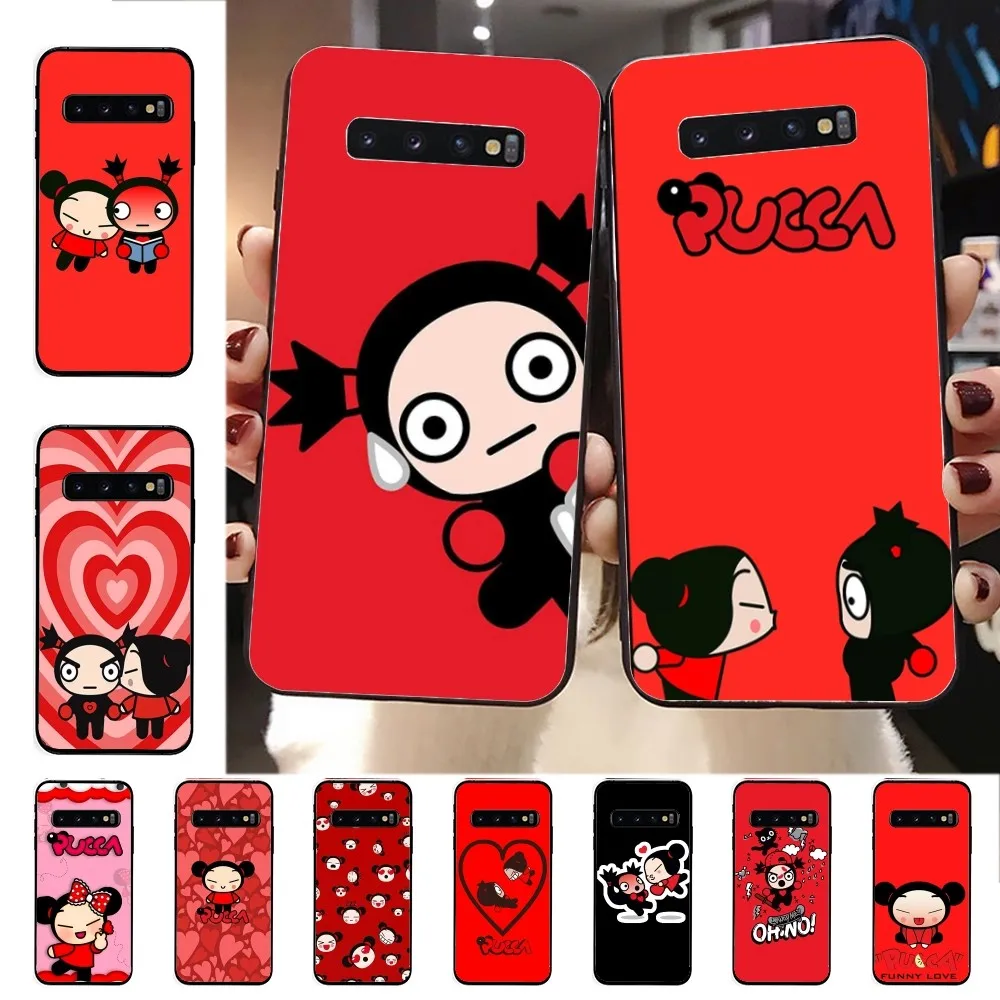 Чехол для телефона с рисунком P-Pucca G-Garu Samsung S 9 10 20 21 22 23 30 24 Plus Lite Ultra FE S10 Fundas