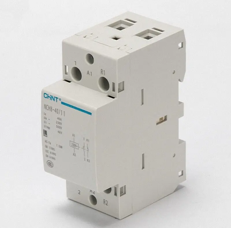 CHINT NCH8-40/11 модульный контактор переменного тока AC230V 40Amp 1NO + 1NC
