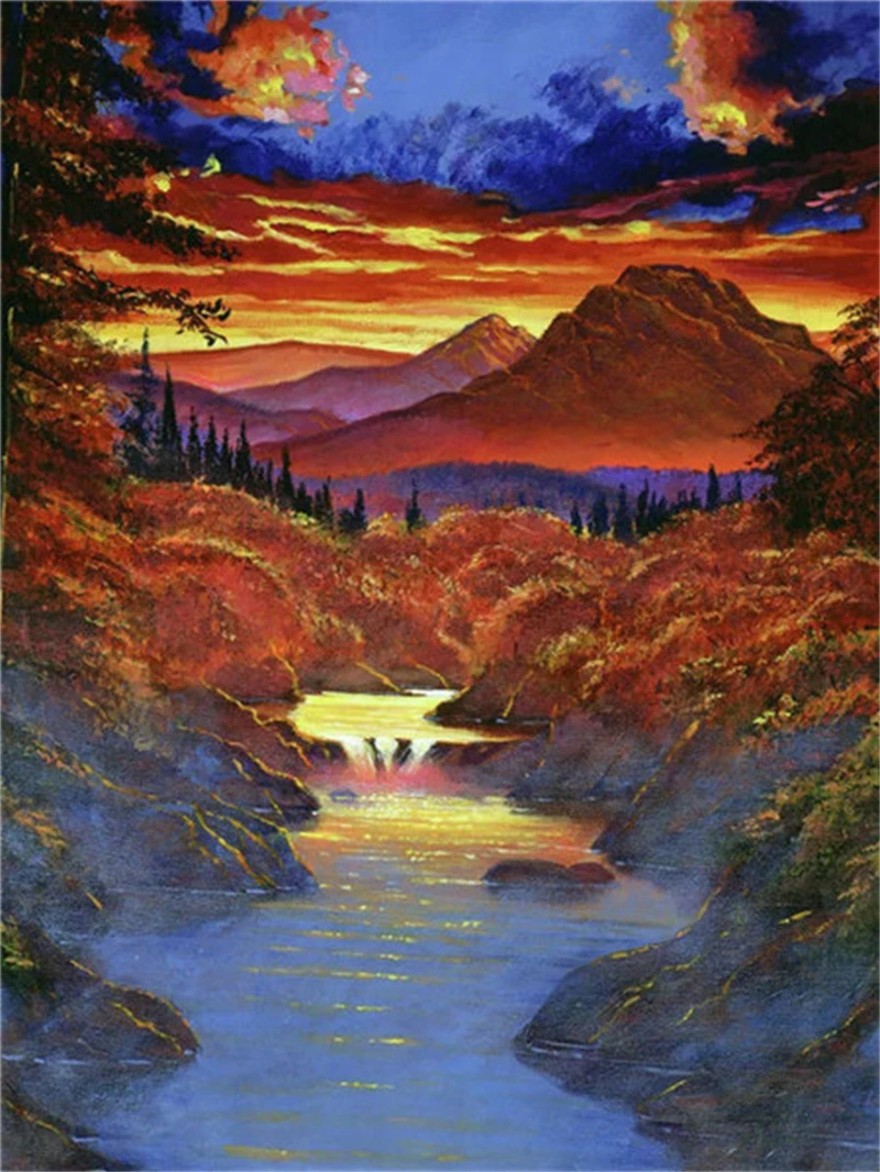 

No.164 Painting By Numbers DIY Oil Coloring Paint By Numbers Set Gift Drawing By Numbers Canvas Decor New Arrivals