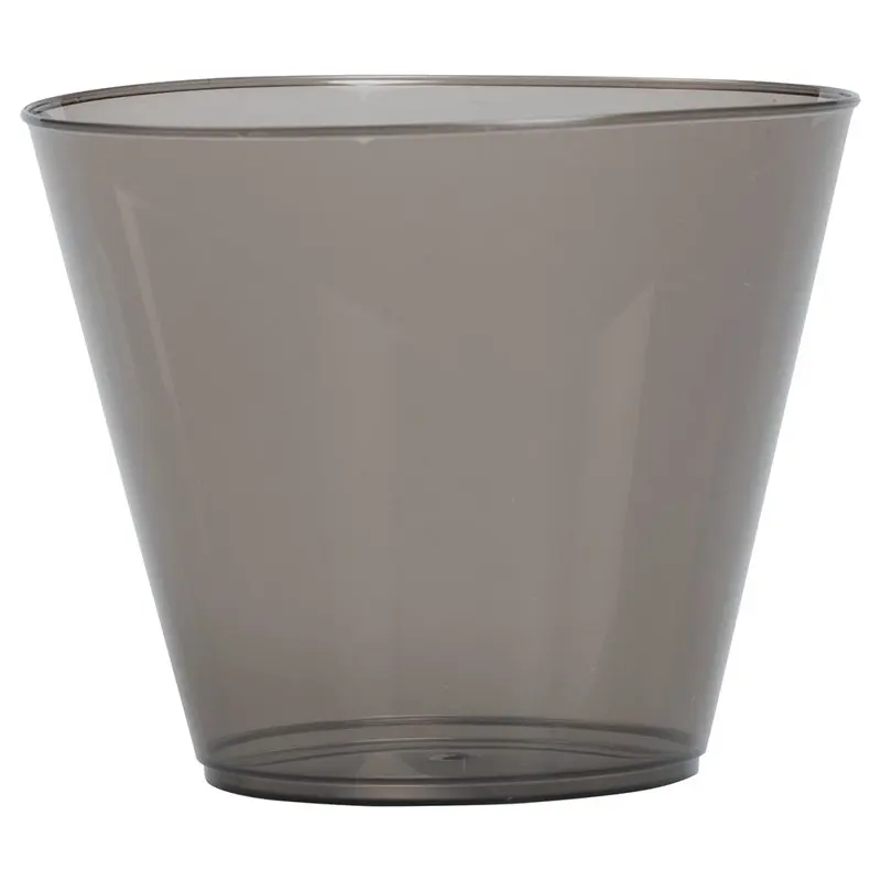 

Plastic Glasses Party Pack, 9 oz Tumblers, Black, 72 Hard Plastic Cups/Pack
