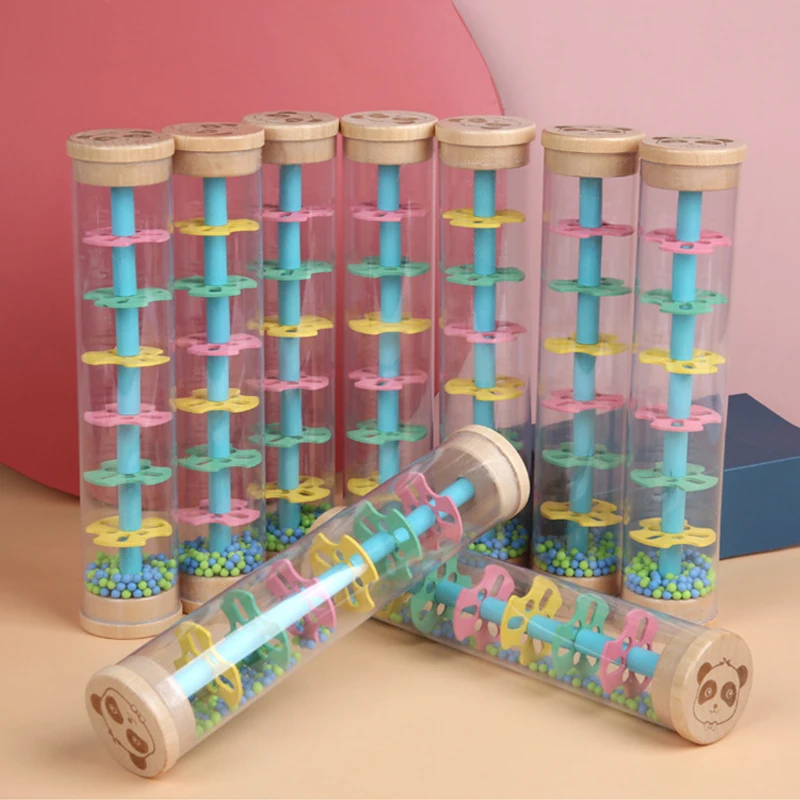 

Rain Stick Musical Toddler Hand Shake Music Toys Panda Pattern Early Education Instrument Tool Rainmaker Shaker Toys