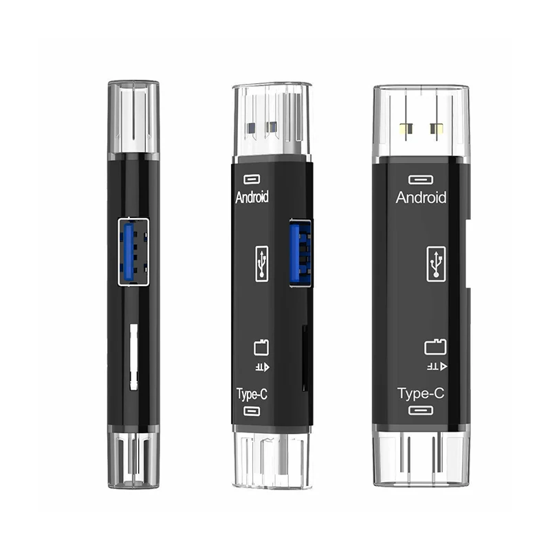 

Многофункциональный все в 1 USB Type C микро-адаптер OTG TF смарт-кардридер