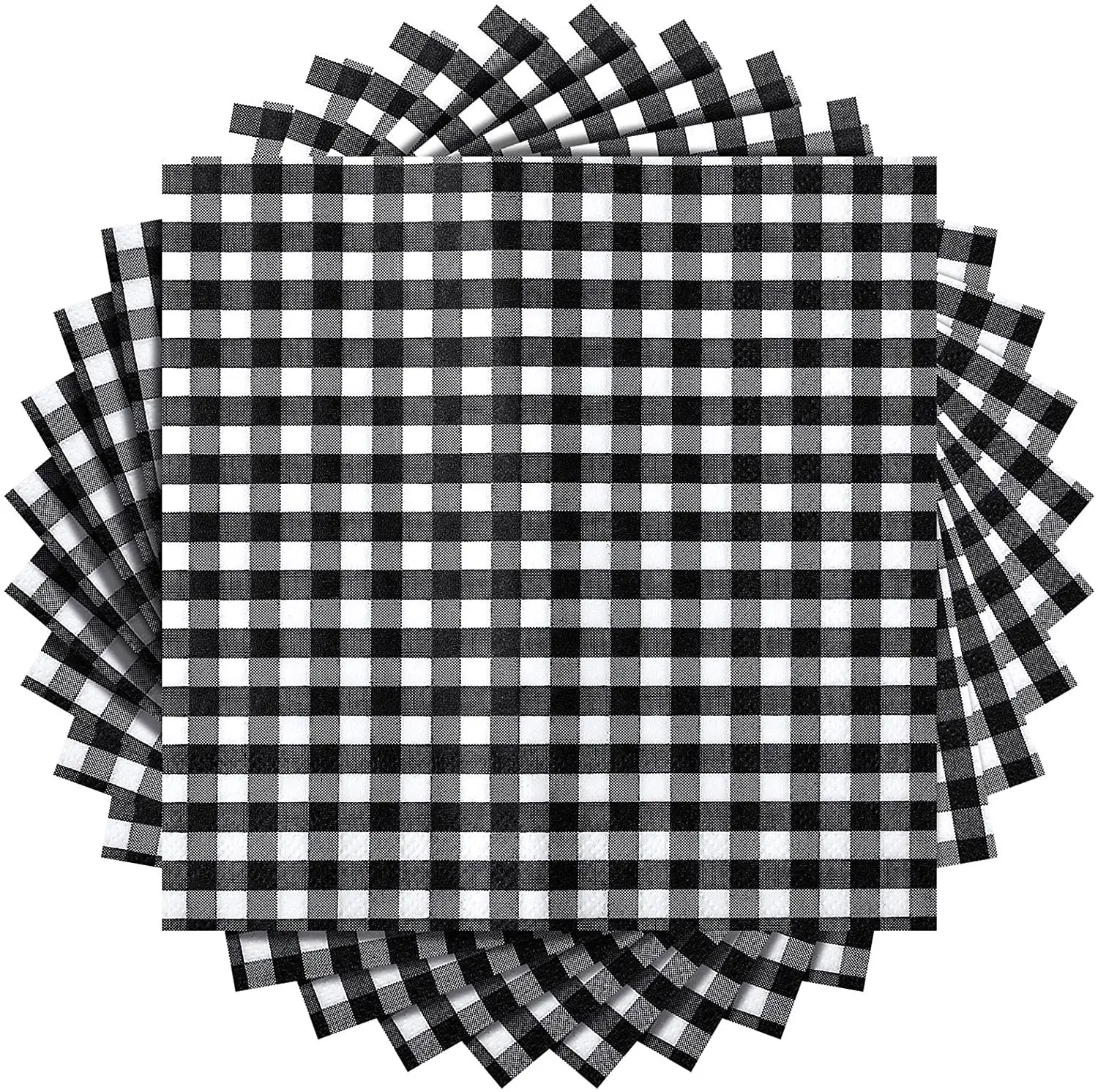 

5pcs Cotton Plaid Square Towel Home Kitchen Tea Towel Kitchen Towel Western Food Background Cloth Napkin Placemats Dinner Table