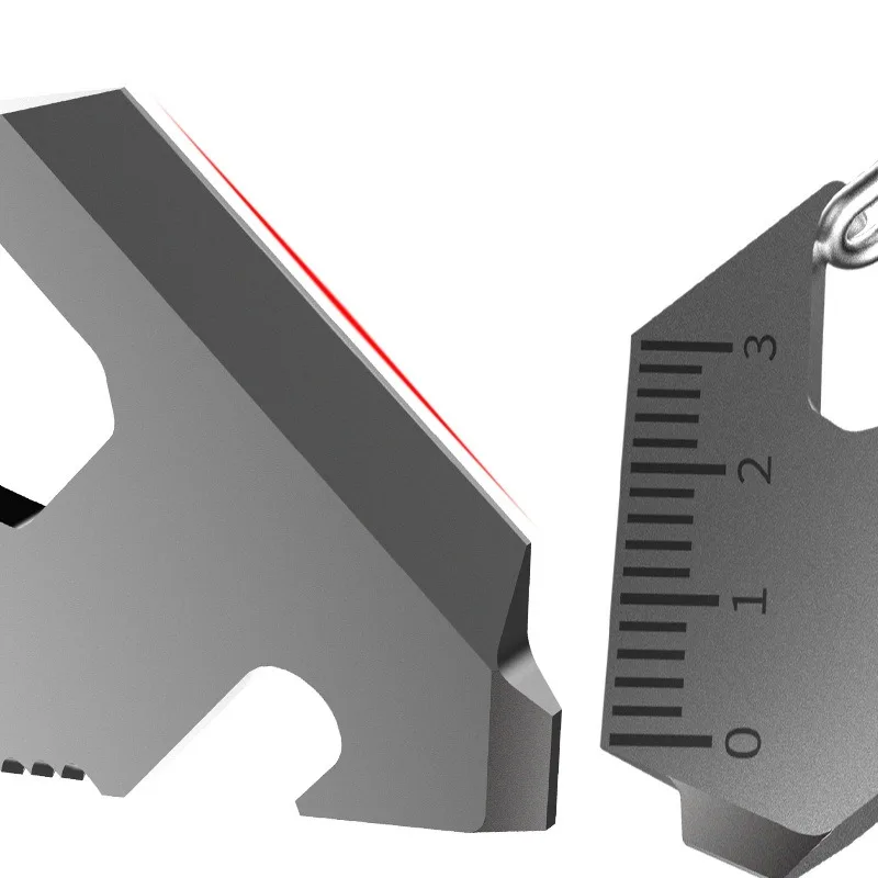 High Carbon Steel Multitool EDC Outdoor Multifuction Camping Survival Tools Portable Bottle Opener Key Carabiner Wrench